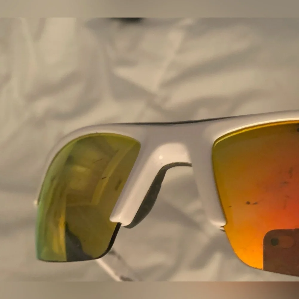 under Armour Youth unisex white viper mirror Glasses game time sun shades